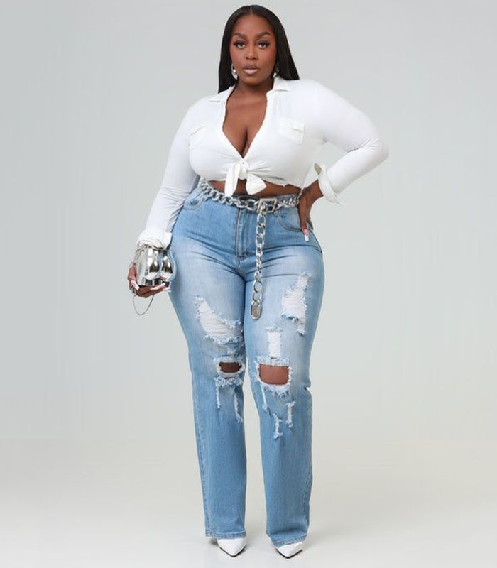 plus size Pick Sides Pearl Lined Faux Leather Wide Leg Pants - Cream