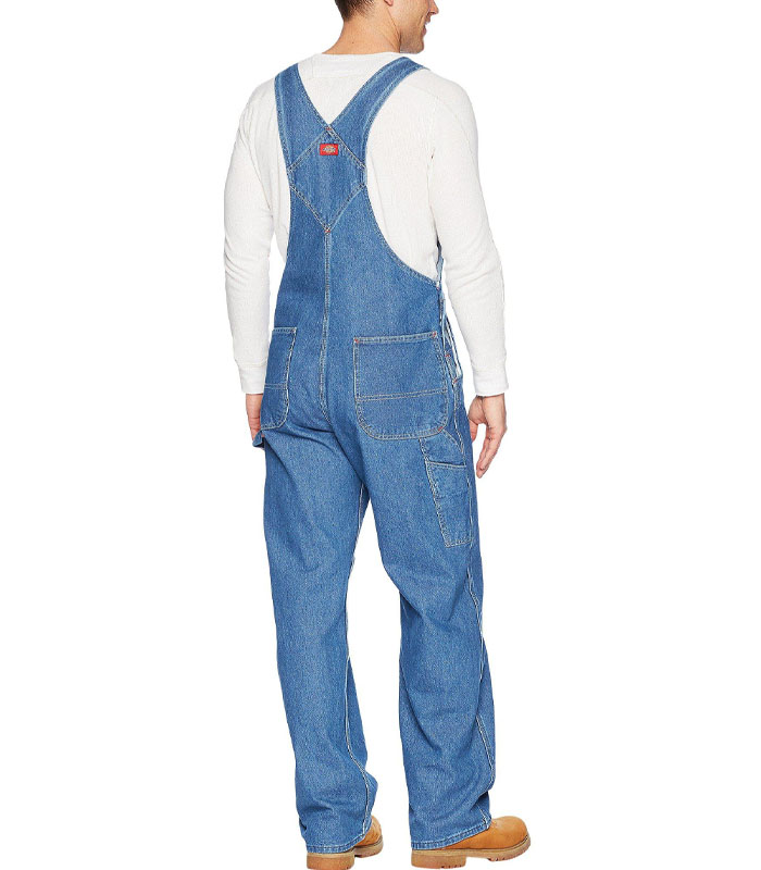 Custom Washed Denim Bib Overalls