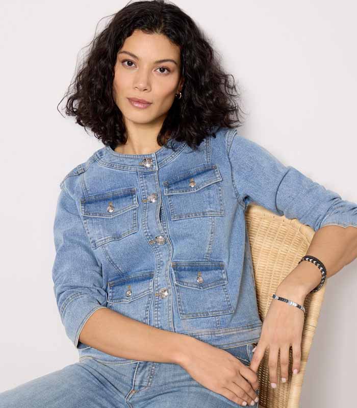 Cropped Denim Jacket