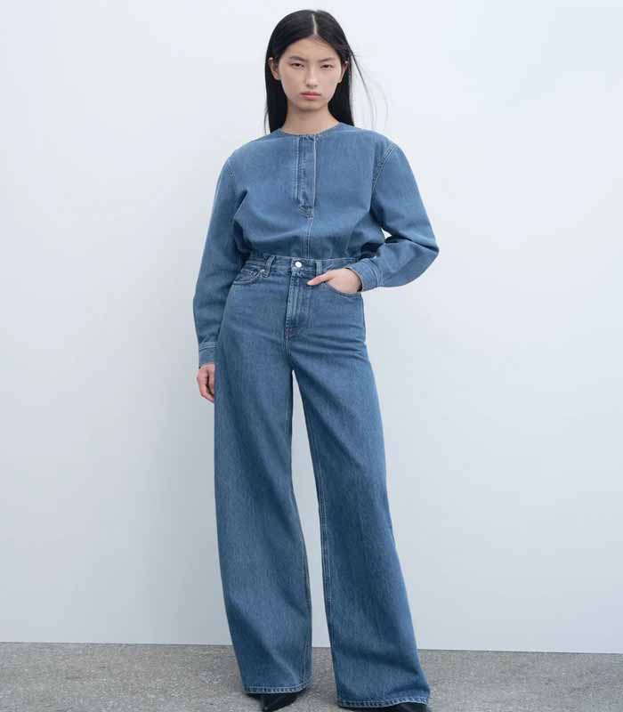 Women's Minimalist Denim Co-ord Set – Casual Streetwear