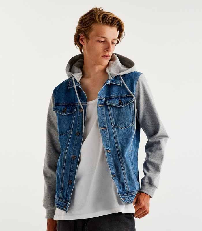 Casual Street Style Denim Hoodie