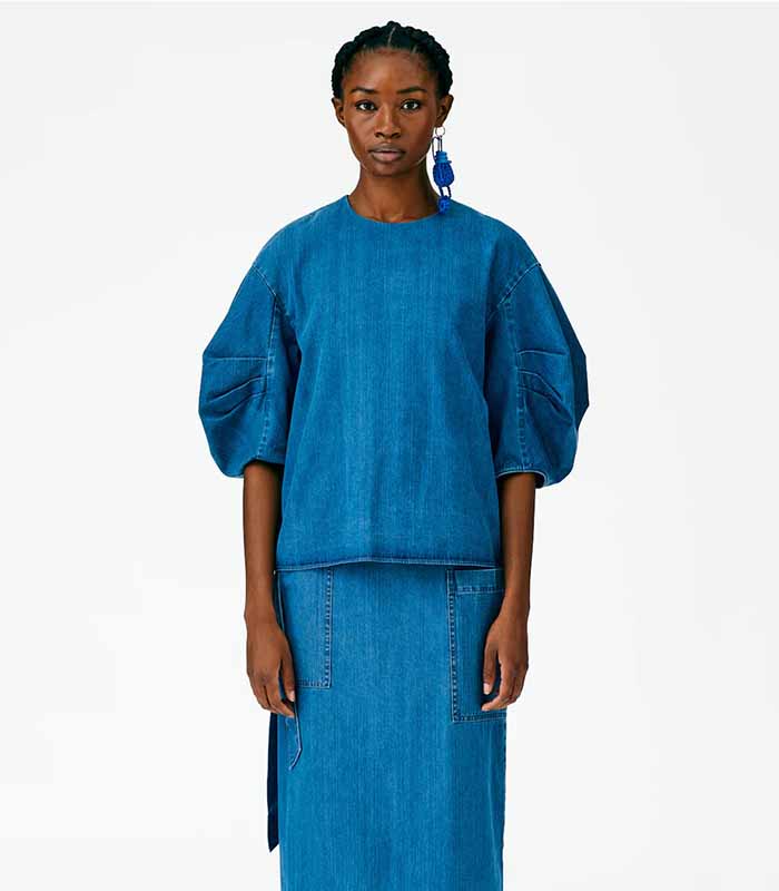 Relaxed Indigo Denim Matching Set