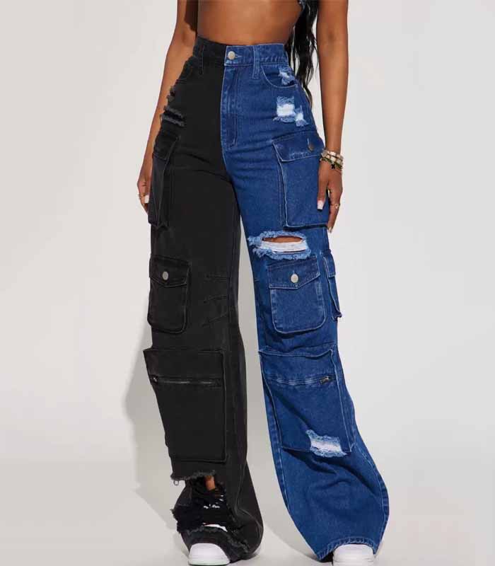 Women's Paneled Pocket Workwear Jeans