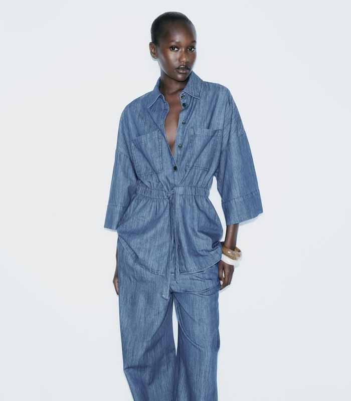 Women's Casual Loose Denim Set