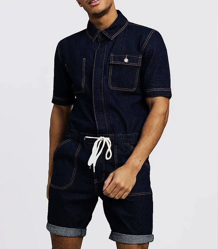 denim jumpsuit