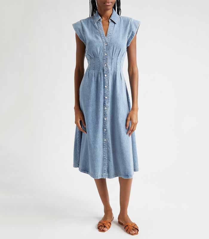 Sleeveless Denim Dress