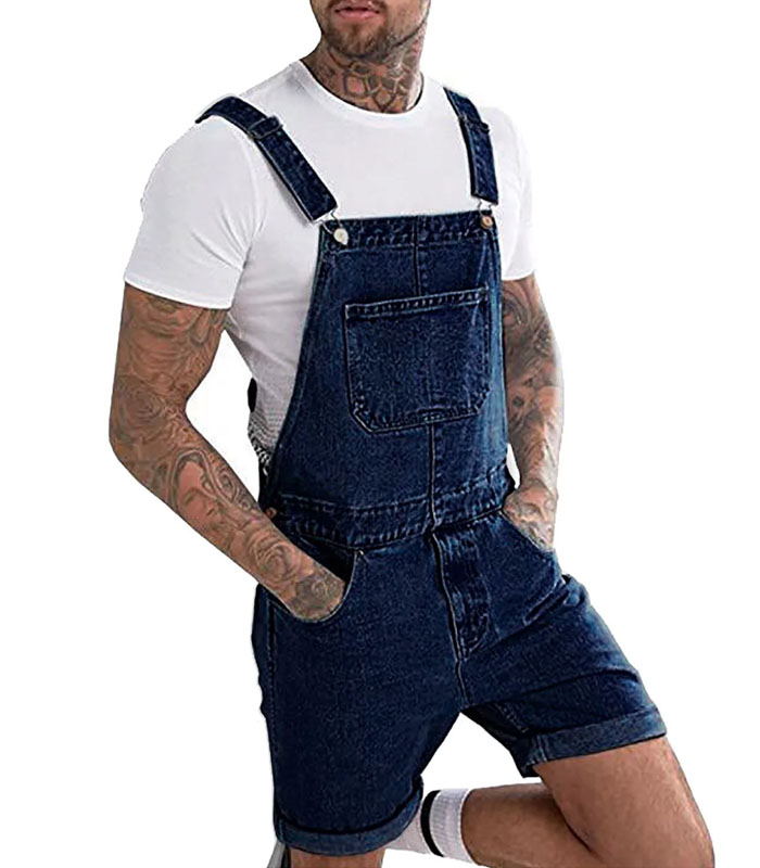 denim jumpsuit for men