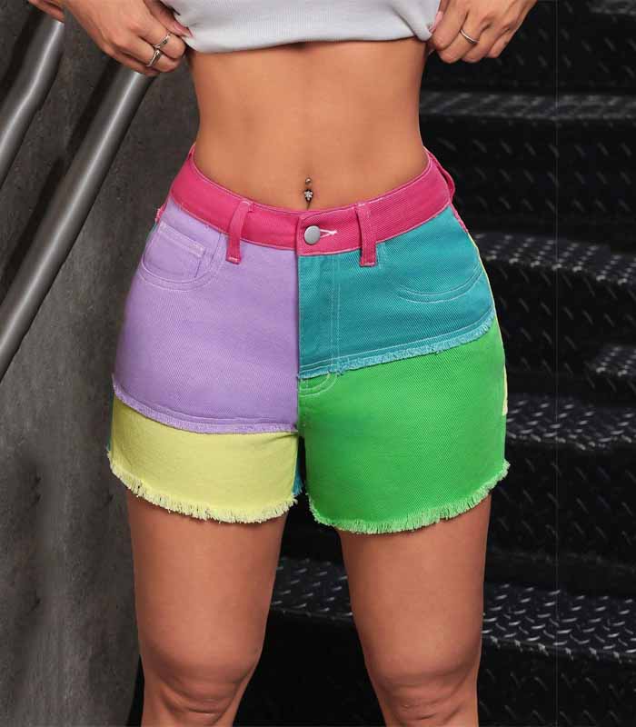 Women's Plain Denim Shorts, Minimalist & Fashionable