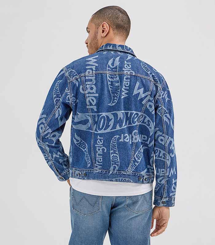 Men's Laser Logo Denim Jacket _ Men's JACKETS & OUTERWEAR