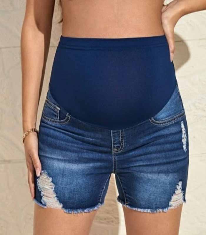 Maternity Jean Shorts 