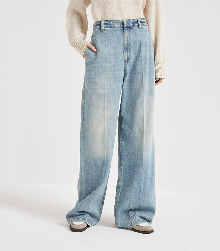 Women's Vintage Washed Straight Leg Jeans - Classic Slant Pocket Casual Denim Pants